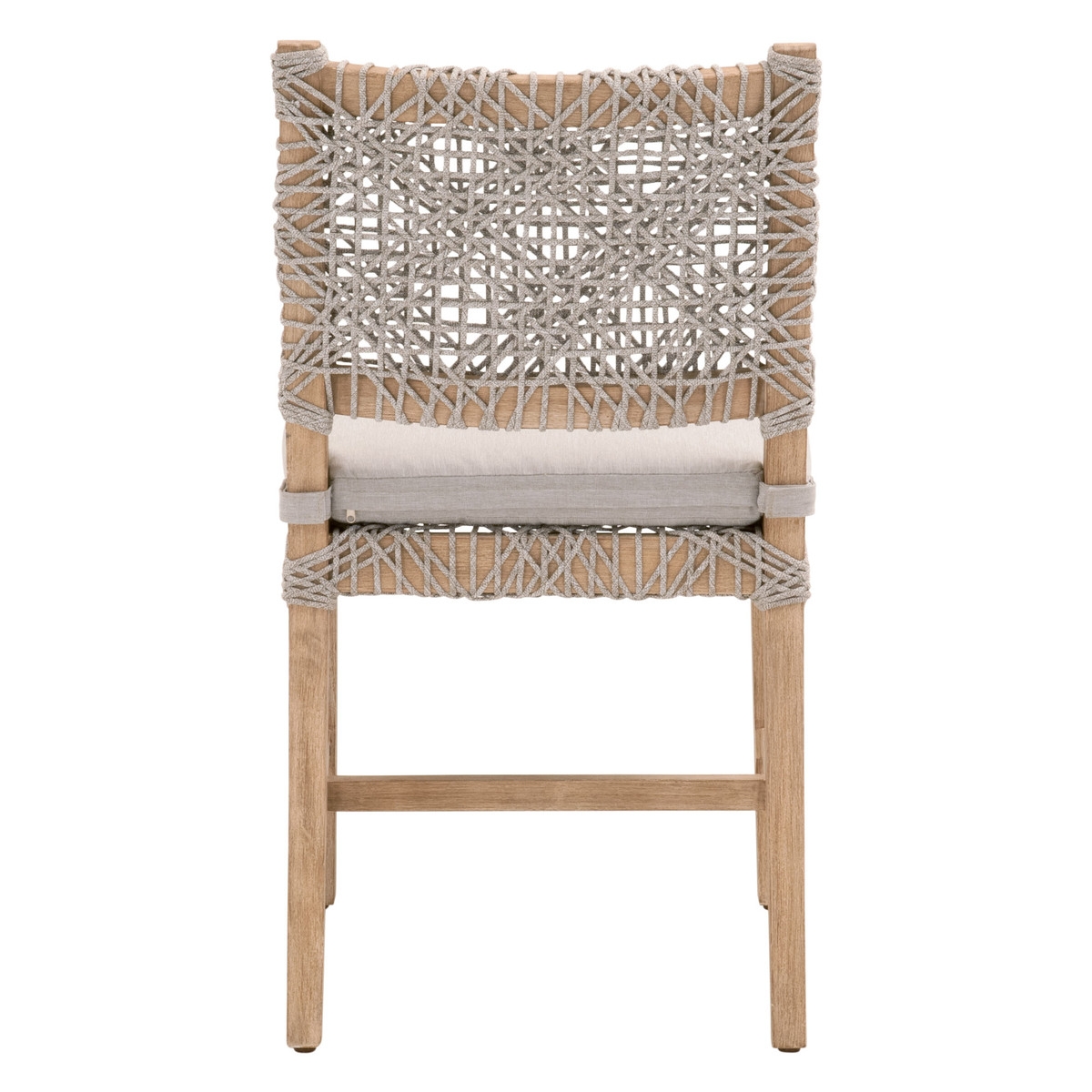 Costa Dining Chair, Taupe & White, Set of 2 - Image 3