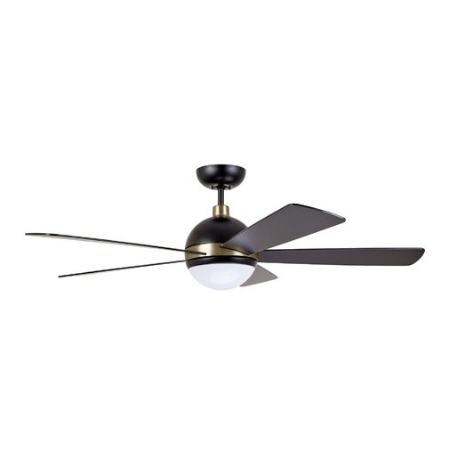 52" Tion Astor 5 Blade LED Ceiling Fan with Remote Light Kit Included - Image 0