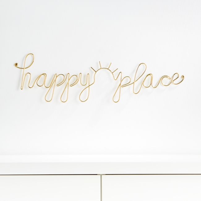 Happy Place Wire Wall Decor - Image 1