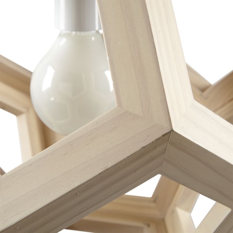 Wood Geometric Pendant Light - Image 4