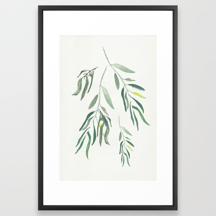 Eucalyptus Branches II Framed Art Print - Image 0