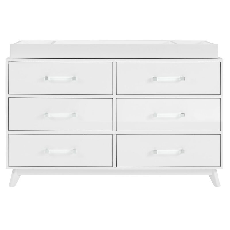 Tazewell Changing Table Dresser with 2 Baskets - Image 1