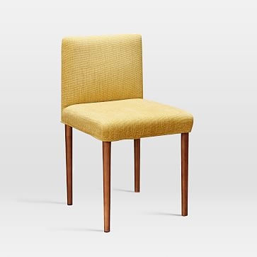 Ellis Upholstered Dining Chair, Indigo, Pecan, Set of 2 - Image 4