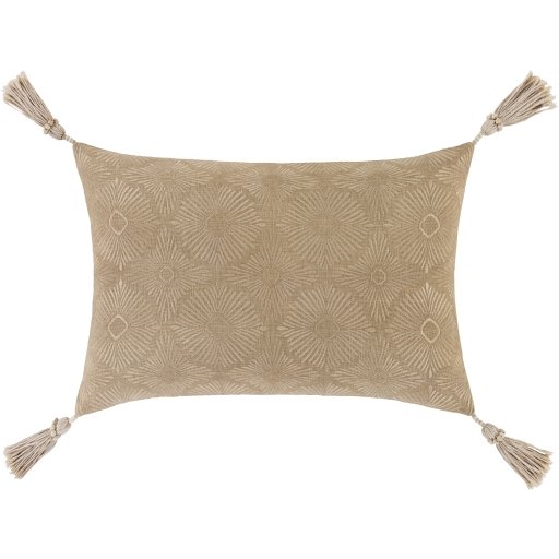 Etta Pillow Cover, 20" x 13" Khaki - Image 0