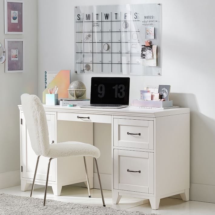 Hampton Smart Storage Desk, Simply White - Image 3