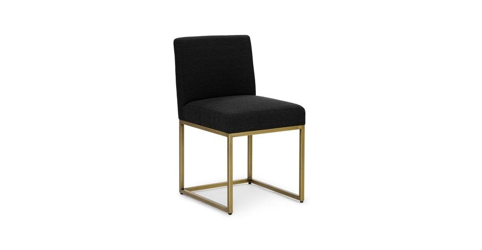 Oscuro Pure Black Dining Chair - Image 0