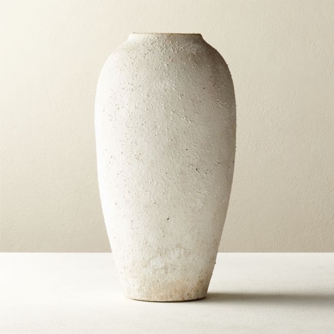 Torino Textured Vase, White - Image 0