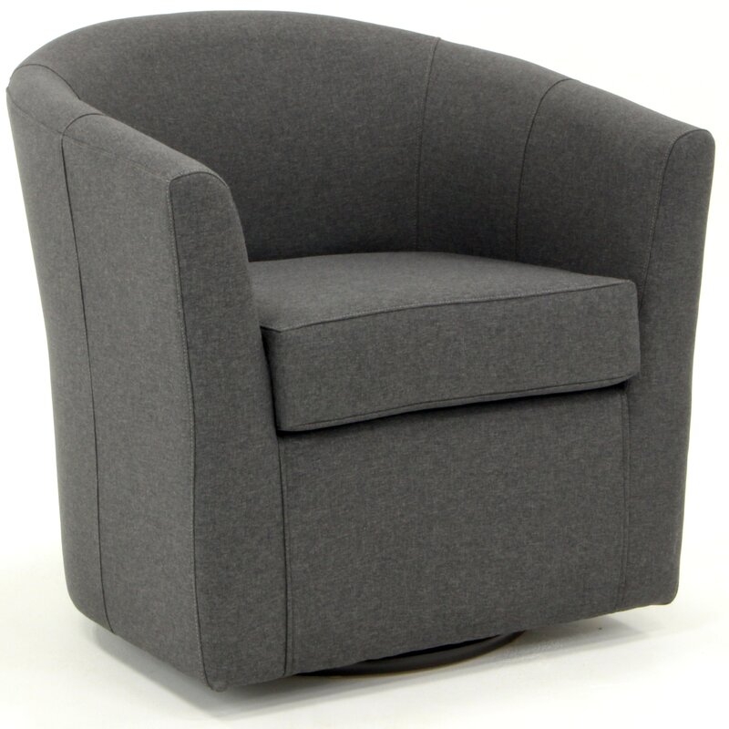 Molinari 31'' Wide Swivel Barrel Chair - Image 5