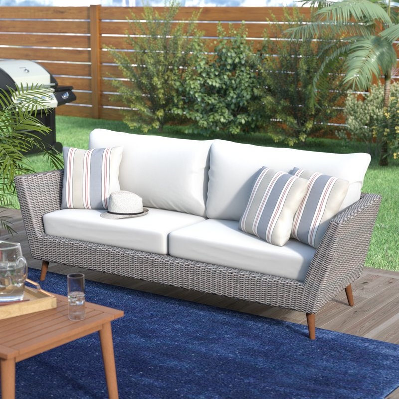 Newbury Patio Sofa with Cushions - Image 1