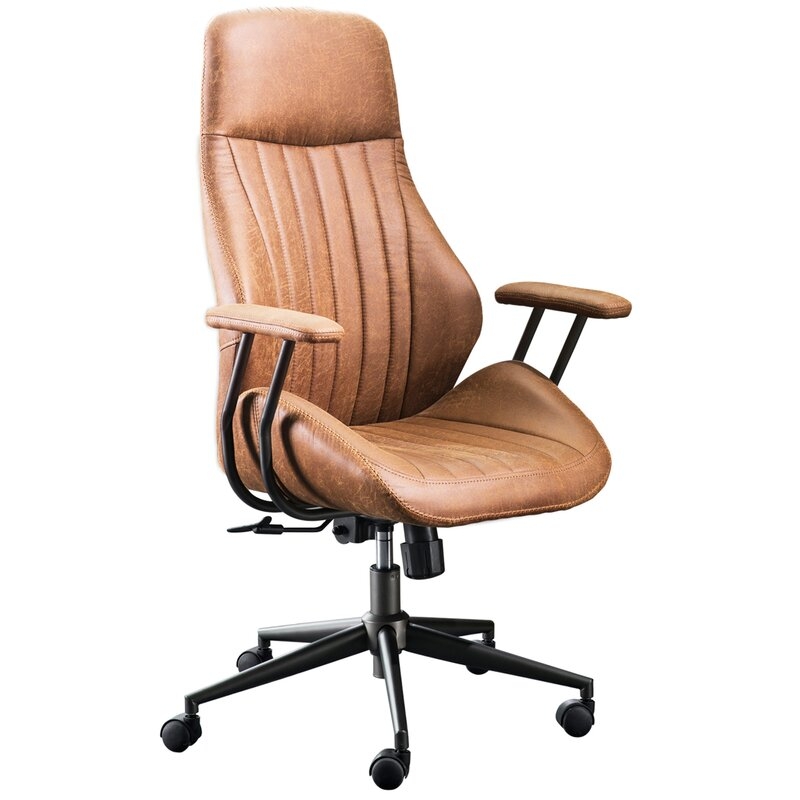 Suede Ergonomic Executive Office Chair - Image 1