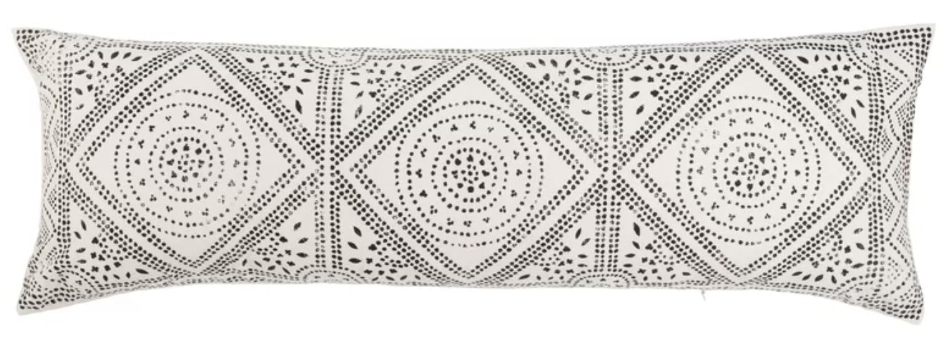 Swett Cotton Geometric Lumbar Pillow - Image 0