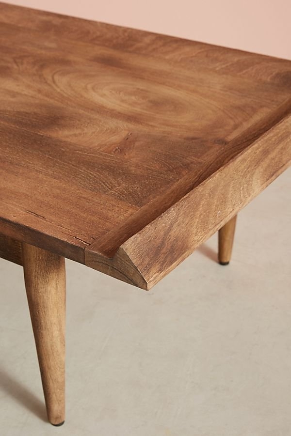 Burnished Wood Coffee Table - Image 1