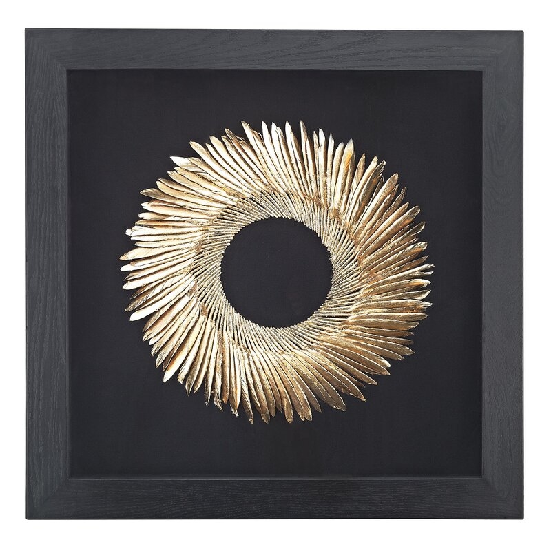 Shadow Box Black And GoldWall Décor - Image 0