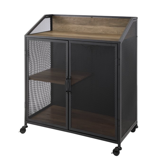 Bowles Bar Cabinet with Mesh - Image 2