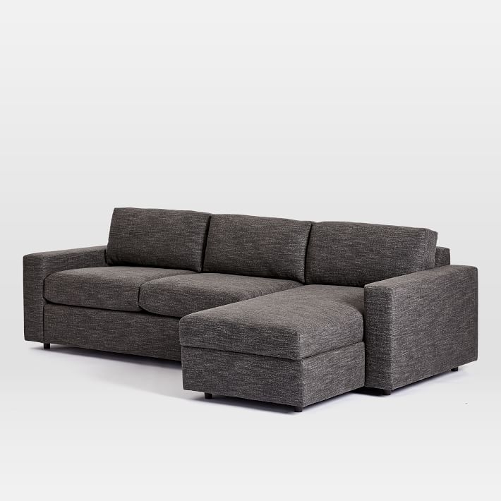 Urban Set 21: Left Arm Sleeper Sofa + Right Arm Storage Chaise - Charcoal - Image 0