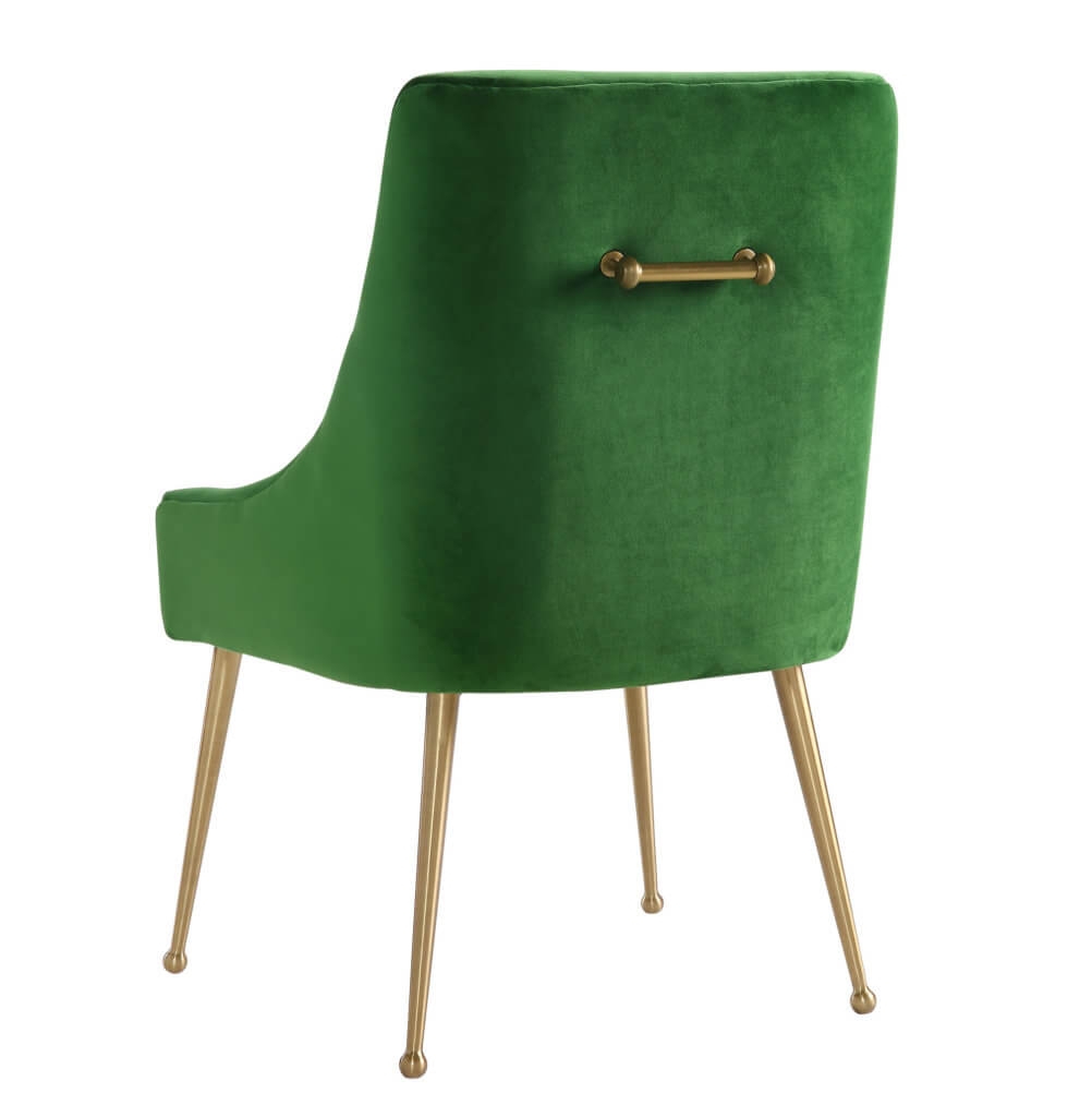 Skyler Green Velvet Side Chair - Image 2