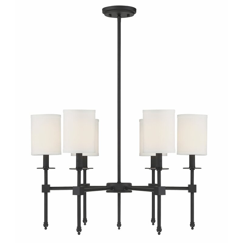 Watford 6-Light Shaded Chandelier - Image 1