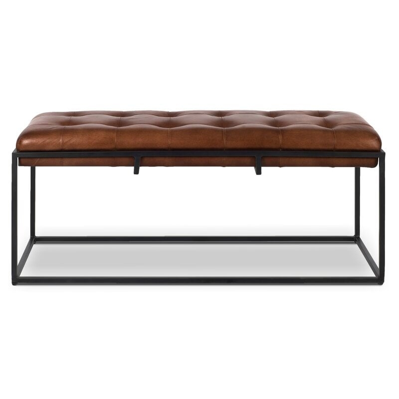 Genuine Leather Bench - Image 0