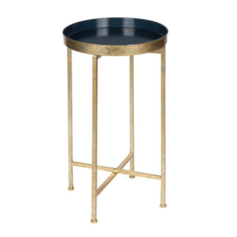 Alvis Tray Top Cross Legs End Table - Image 0