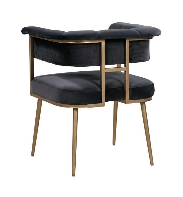 Astrid Grey Velvet Chair - Image 1