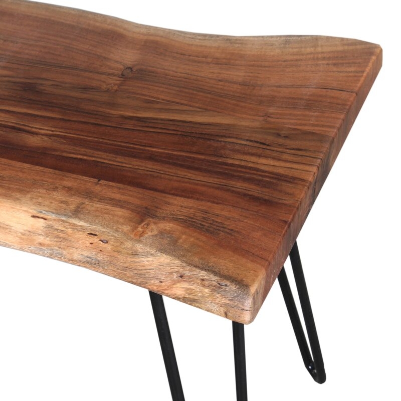 Natural Tindle Wood Bench - Image 2