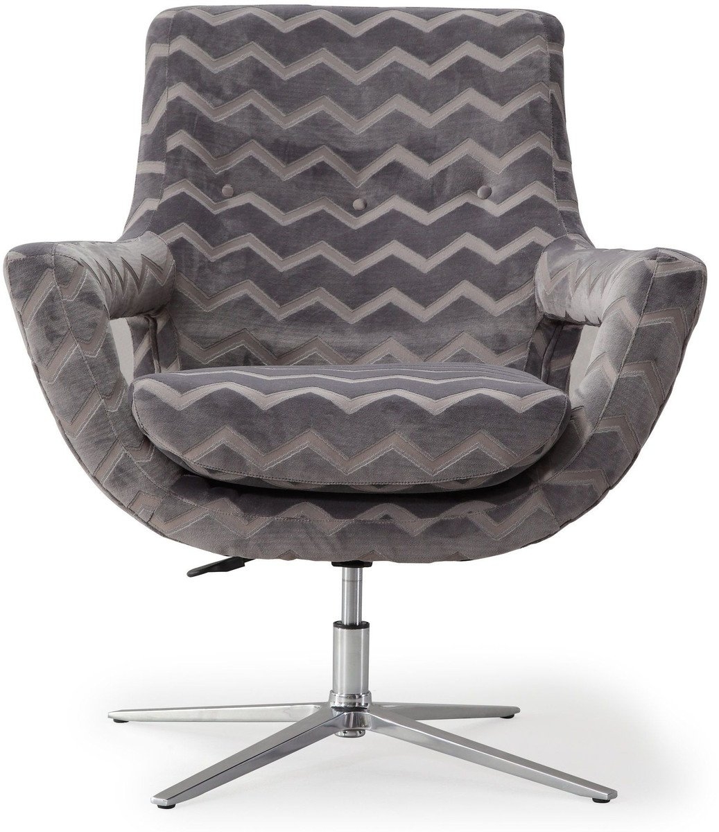 Fiona Morgan Striped Swivel Chair - Image 0