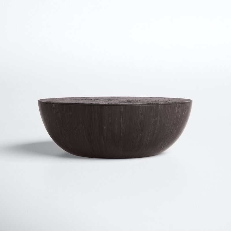 Steiger Solid Wood Drum Coffee Table - Image 1