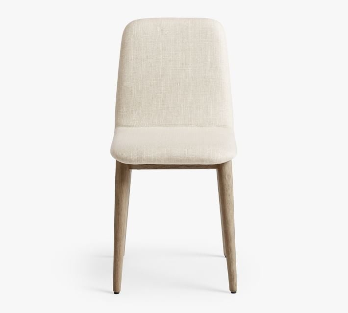 Zoe Dining Chair, Basketweave Slub Oatmeal - Image 1