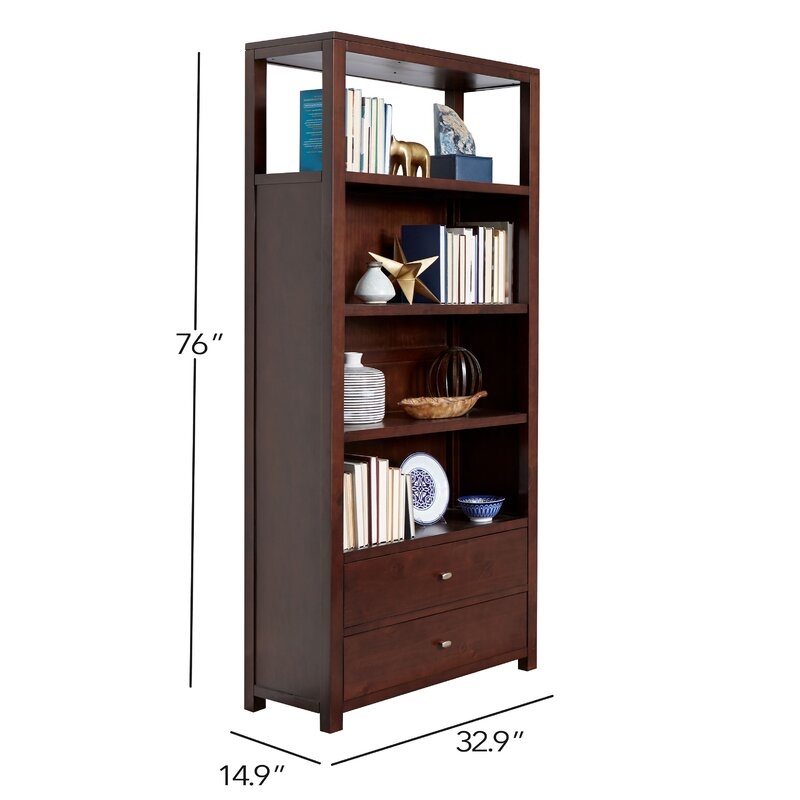 Abriel 99" H x 75" W Standard Bookcase - Image 3