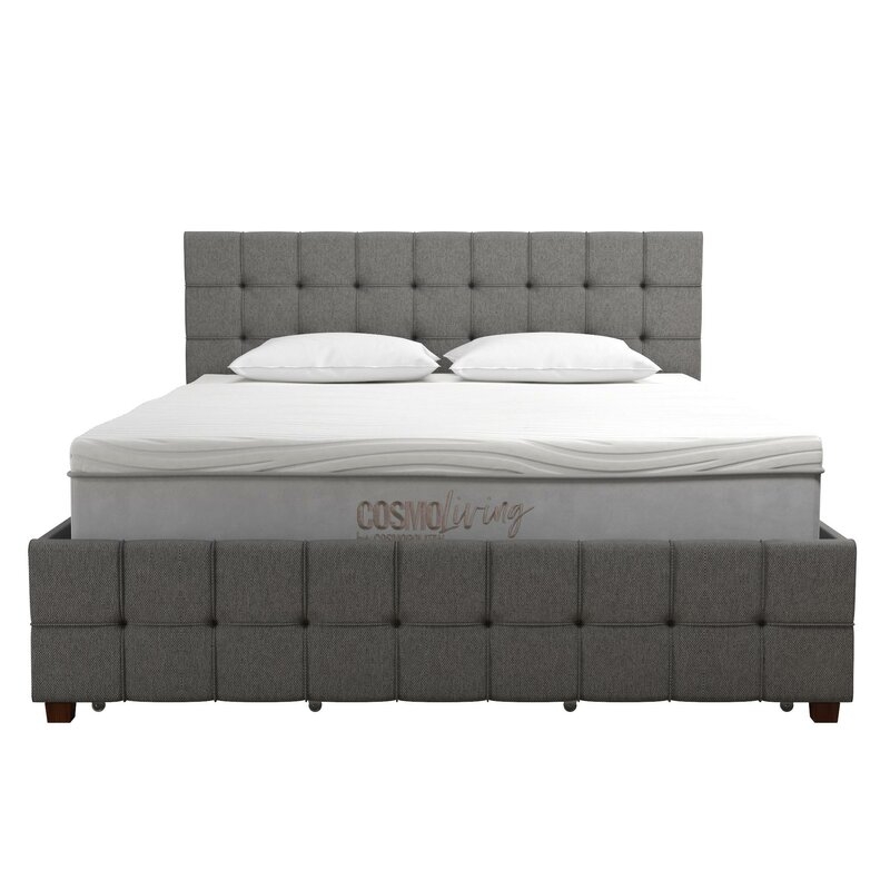 Elizabeth Upholstered Storage Platform Bed - FULL - Image 0