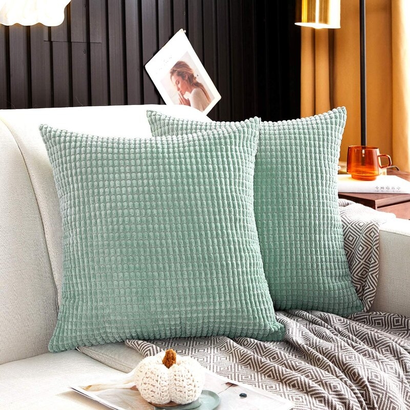 Miltonvale Square Pillow Cover  Miltonvale Square Pillow Cover  Miltonvale Square Pillow Cover  Miltonvale Square Pillow Cover Miltonvale Square Pillow Cover (Set of 2) - Image 0