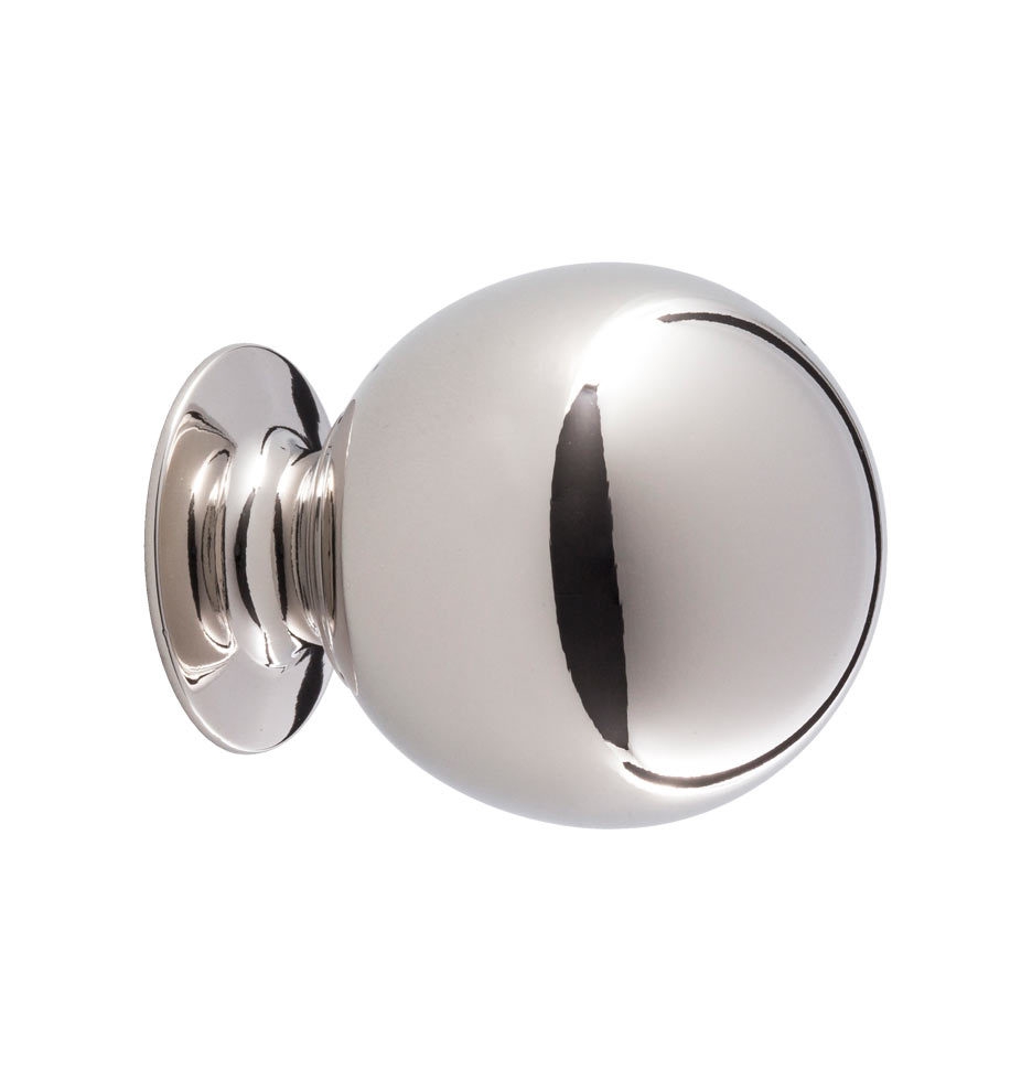 Ball Cabinet Knob - polished nickel - Image 0