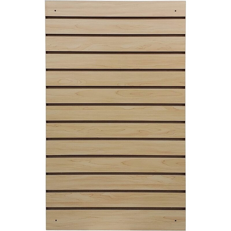 Slatwall Panel Retail Store Display Garage Tool Organizer Cloth Literature - Image 0