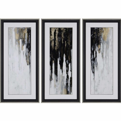 NEUTRAL SPACE II BY CONLEY 3 PIECE PAINTING PRINT SET - Image 0