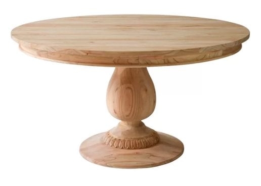 RAW CHARLOTTE PEDESTAL DINING TABLE - Image 0
