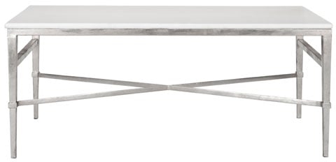 Acker Marble Cocktail Table - White - Arlo Home - Image 0