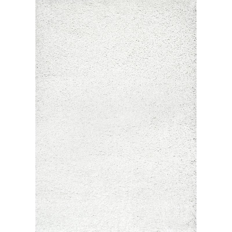 Welford White Shag Area Rug - Image 1