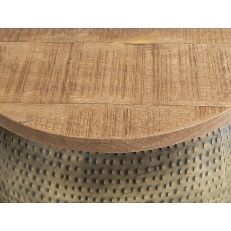 Henton Drum Coffee Table with Storage - Image 2