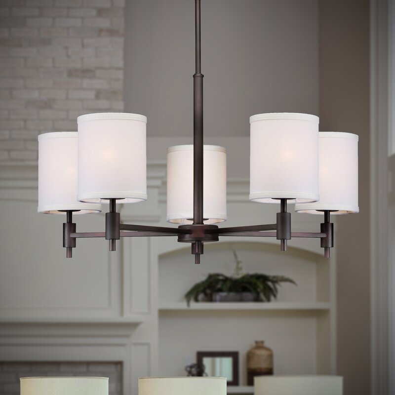 Riverdale 5-Light Shaded Shaded Chandelier - Image 0