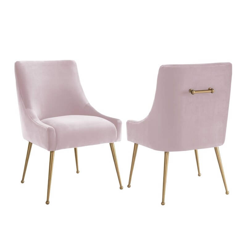 Dusek Velvet Upholstered Side Chair - Image 1