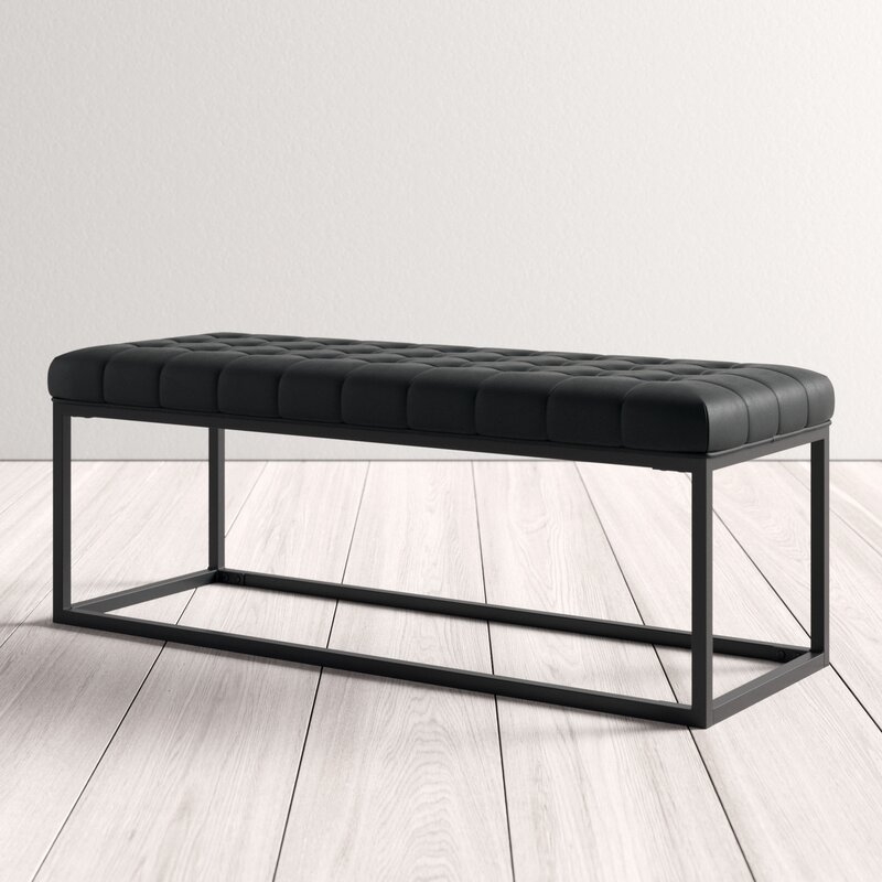 Feld Faux Leather Bench - Image 1