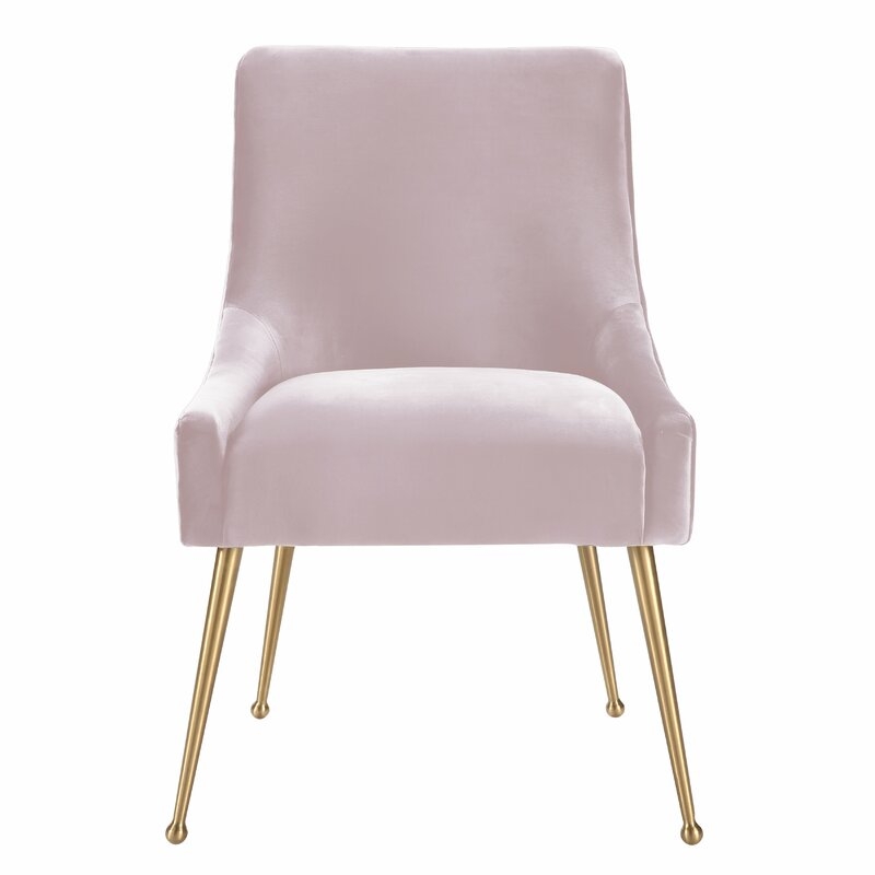 Dusek Velvet Upholstered Side Chair - Image 1