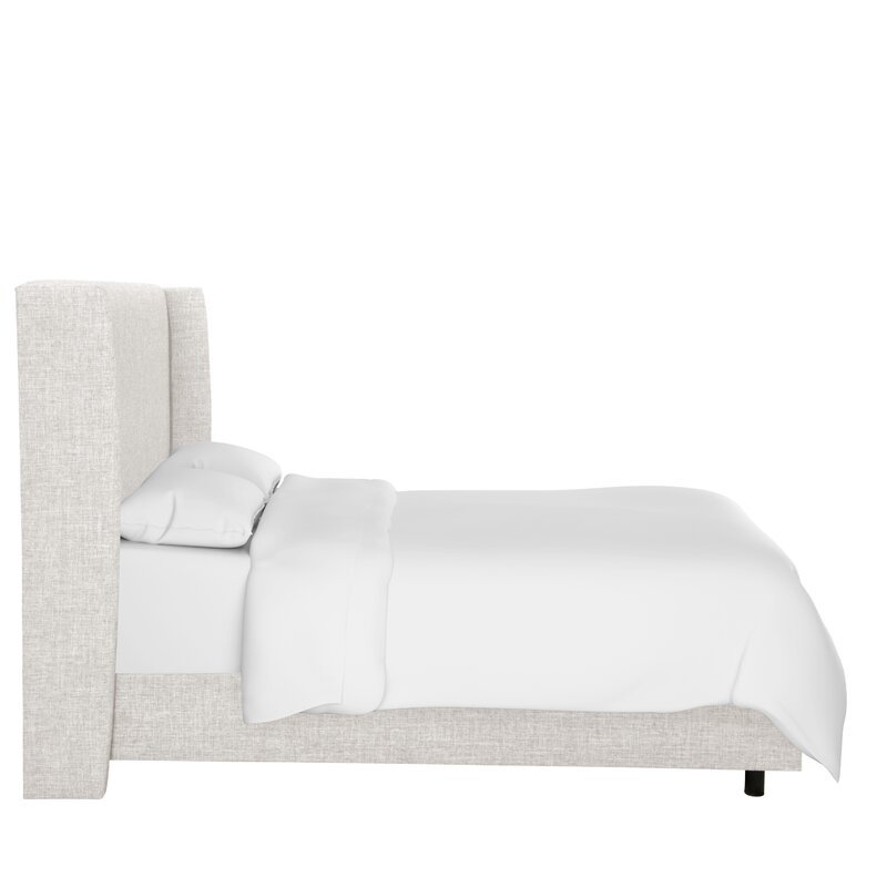 Alrai Upholstered Panel Bed - Zuma White, King - Image 3
