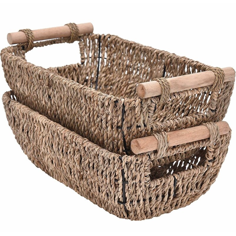Storage Wicker Basket - set of 2 Size 2 - Image 0