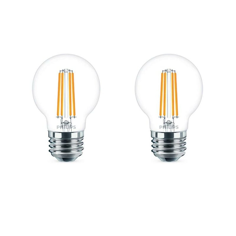 477752 60 Watt Equivalent, G16.5 LED, Dimmable Light Bulb, Warm White (2700K) E26/Medium (Standard) Base 10 pack - Image 1