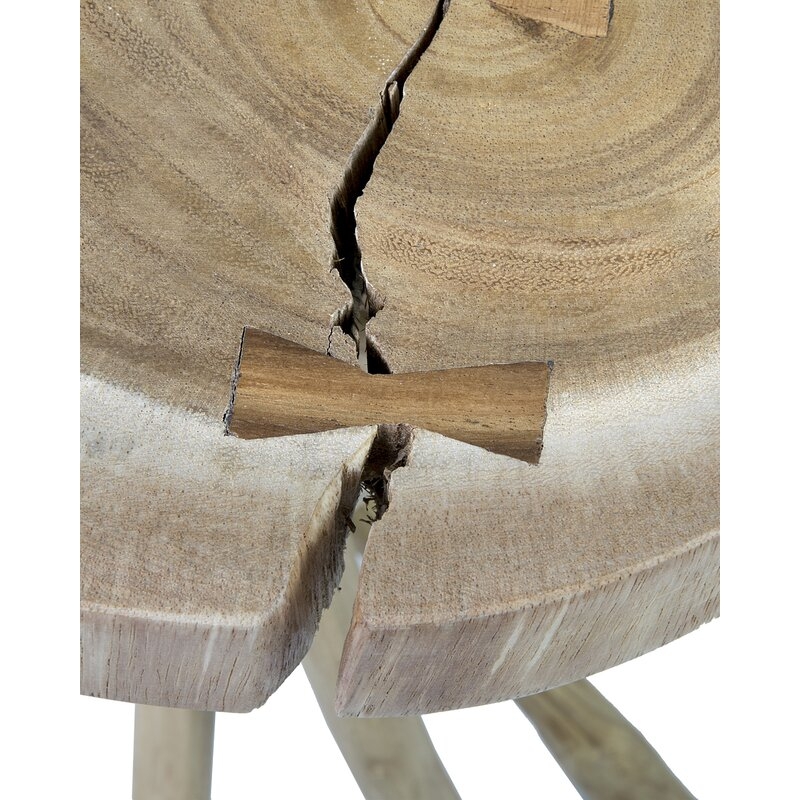 Harte Solid Wood Pedestal End Table - Image 3