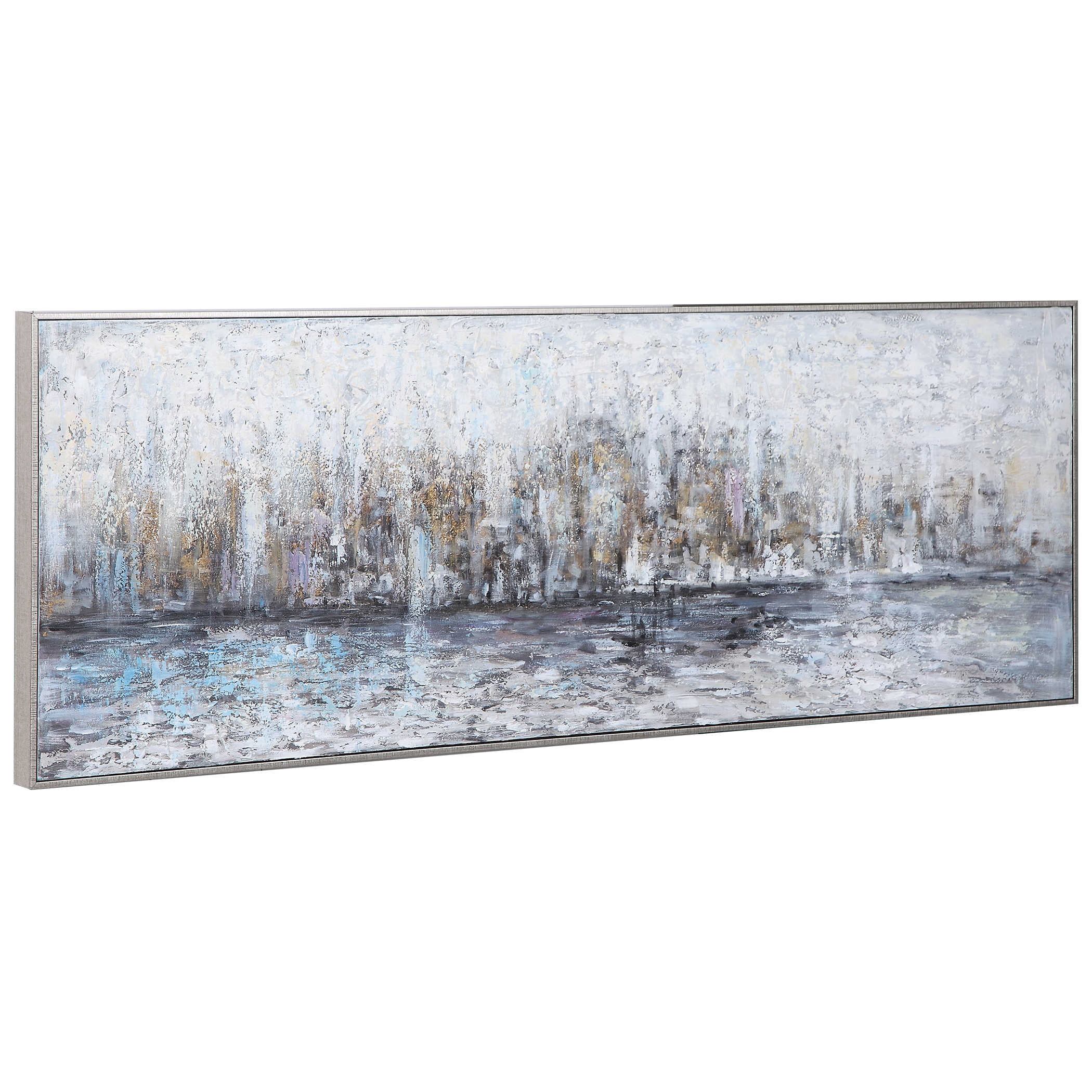 City Reflection Hand Painted Canvas - Image 1