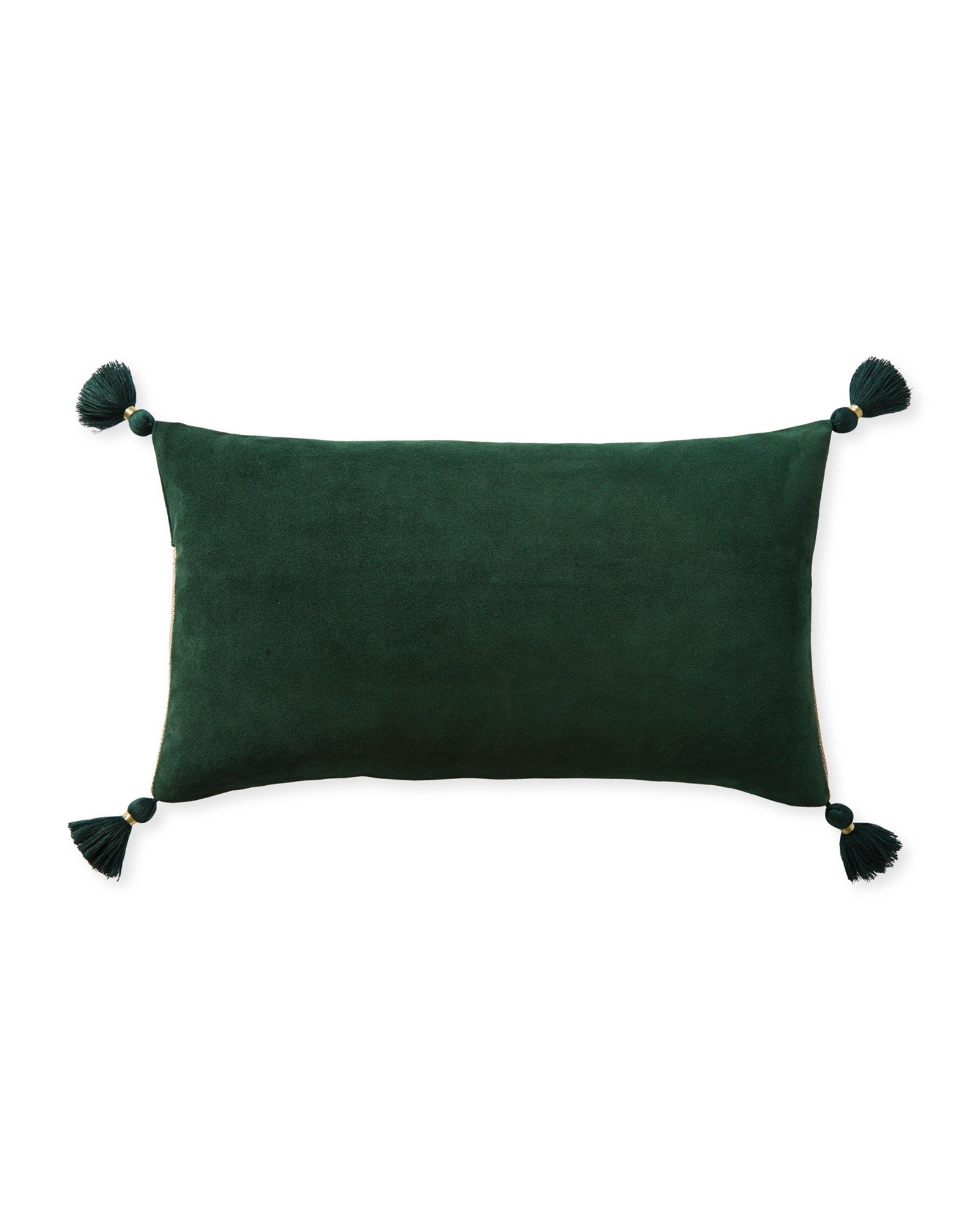 Suede Eva 12" x 21" Pillow Cover - Evergreen - Insert sold separately - Image 0