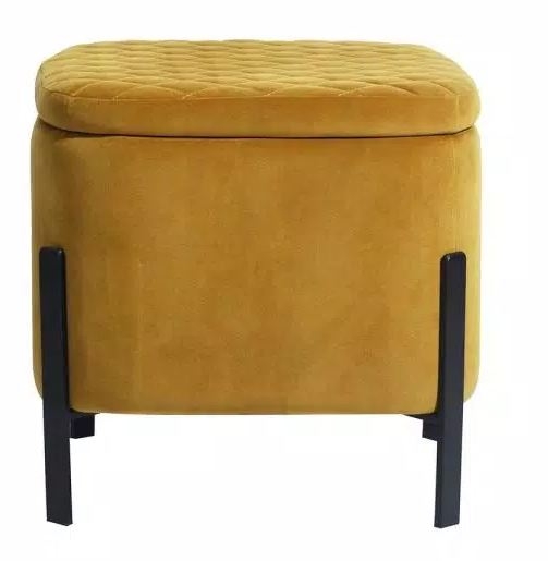 Herren 18.9" Tufted Square Standard Ottoman with Storage - Image 0
