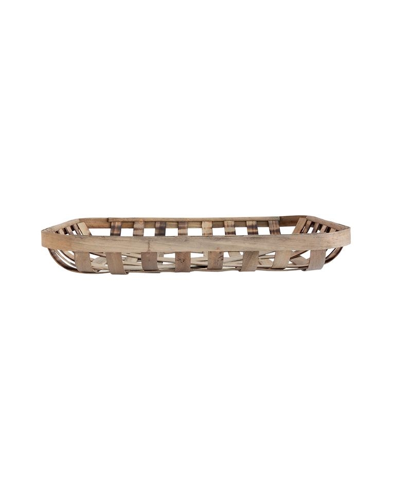 WOODEN STRIP BASKET - SMALL - Image 0